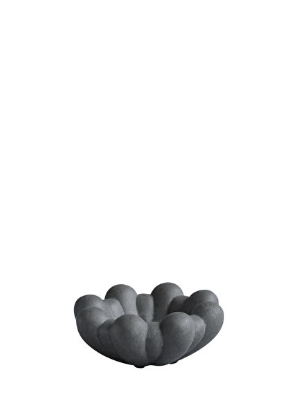 Bloom Mini Gri Seramik Dekoratif Tabak