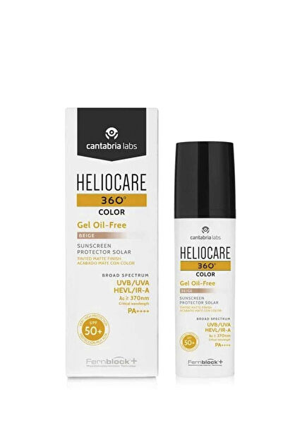360 Color Gel Oil-Free Tinted Beige SPF50+ Sunscreen 50 ml