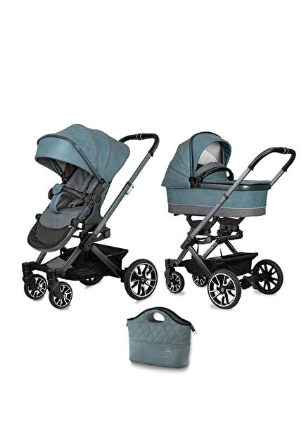 Avantgarde Denimblue Blue Travel System Baby Stroller Full Set