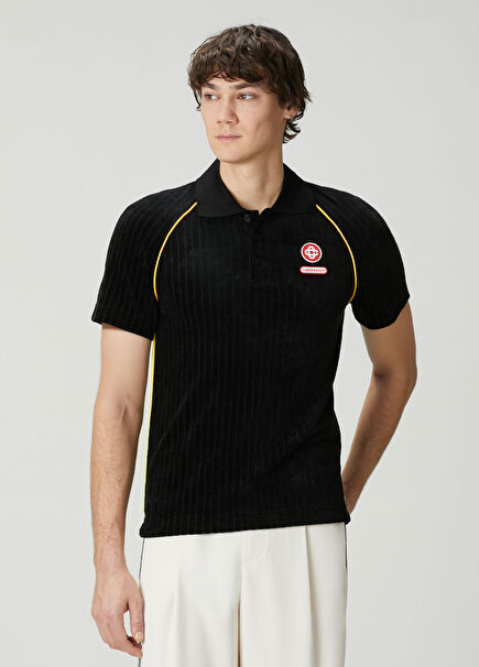 Siyah Polo Yaka T-shirt