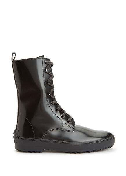 Anthracite Women's Leather Boots