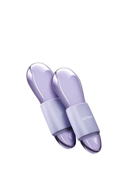 Cool & Warm Duo Eye Massager Purple Sıcak ve Soğuk Göz ve Yüz Masaj Aleti