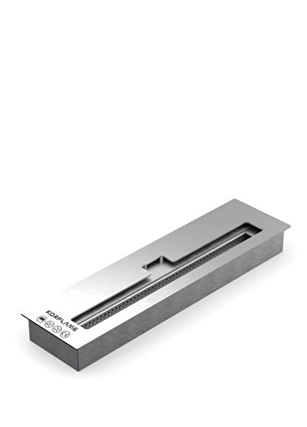 Burner White Ventless Fireplace