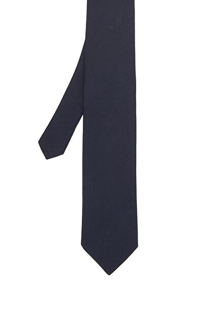 Navy Blue Silk Tie