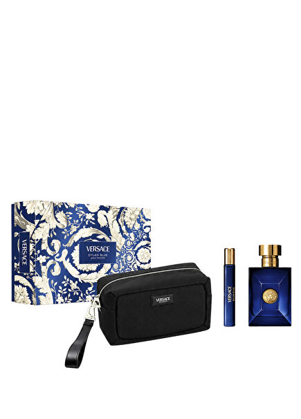 Dylan Blue EDT 100 ml Perfume + Travel Size 10 ml + Men's Perfume Set with Bag