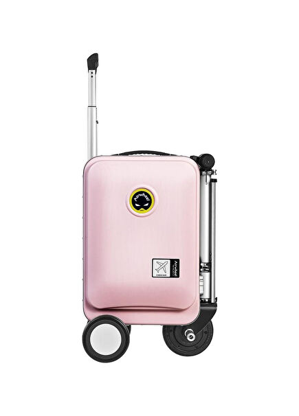 SE3S Pembe Kabin Boy Elektrikli Binilebilir Scooter Valiz