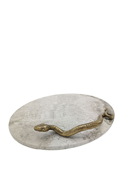 Piero Snake Detailed Marble Presentation Holder
