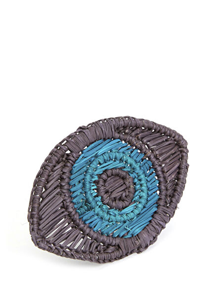 Good Luck Blue Black Napkin Ring