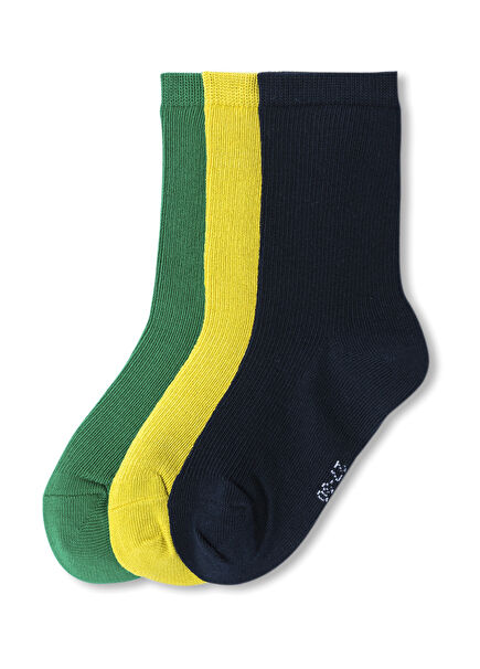Fine Knit Colored 3-Pack Boys' Socks