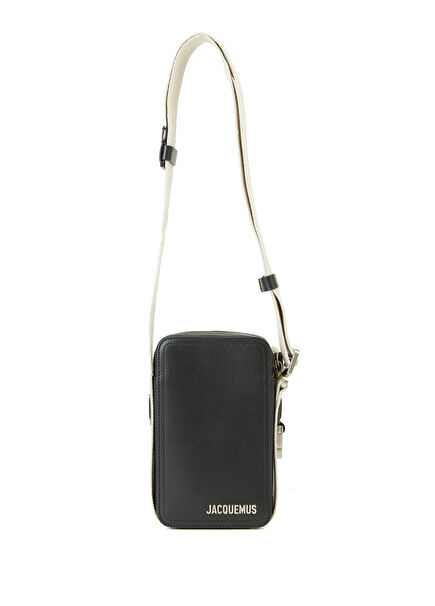 The Vertical Cuerda Black Men's Leather Bag