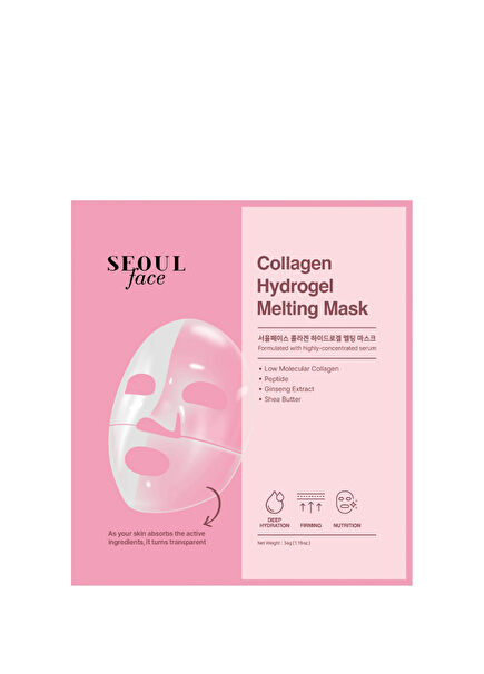 Seoulface Kolajen Hydrojel Besleyici Şeffaflaşan 2 Adet Eriyen Yüz Maskesi 34 gr