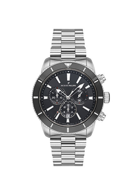 JPQGC271316 Metallic Gray Men's Wrist Watch