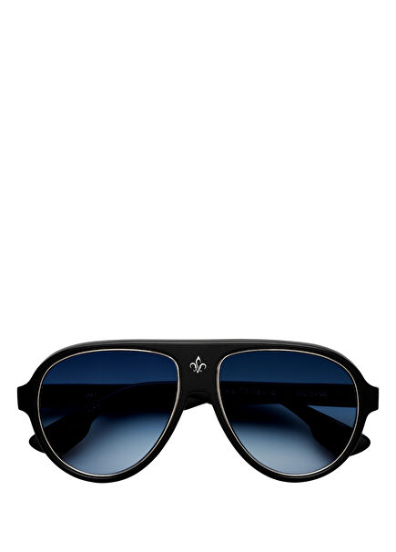 N4.1 Siyah Lacivert Asetat Unisex Güneş Gözlüğü