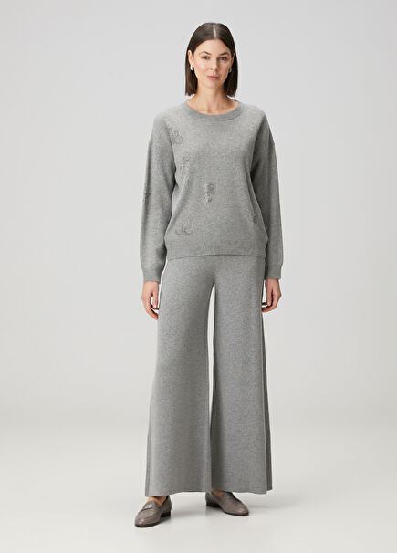 Grey Knit Trousers
