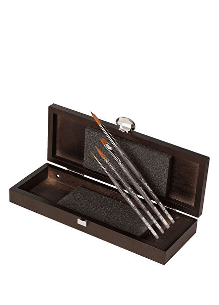 Colineo Ahşap Kutulu Suluboya Fırçası Seti