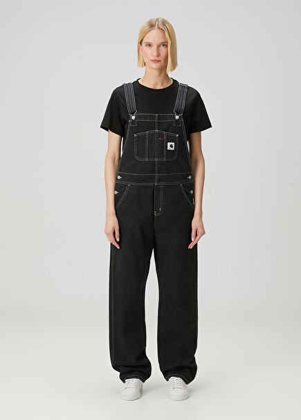 Black Denim Jumpsuit