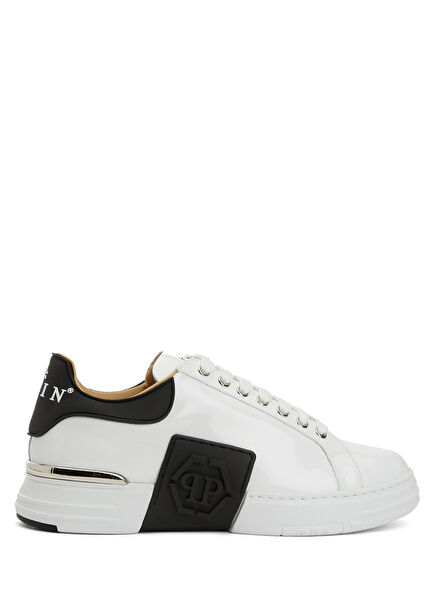 White Men's Leather Sneakers