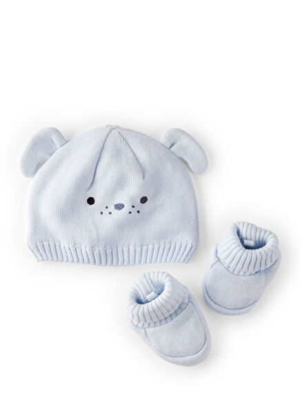 Blue Baby Boy Hat Shoes