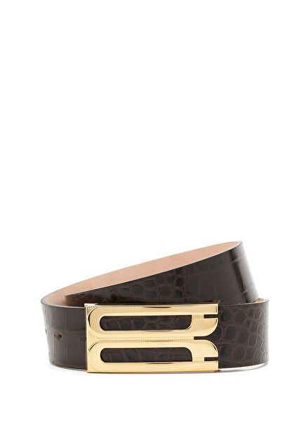 Dark Brown Womens Leather Belt