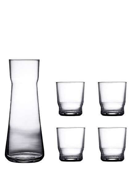 Lizbon Cam Sürahi ve 4'lü Bardak Seti