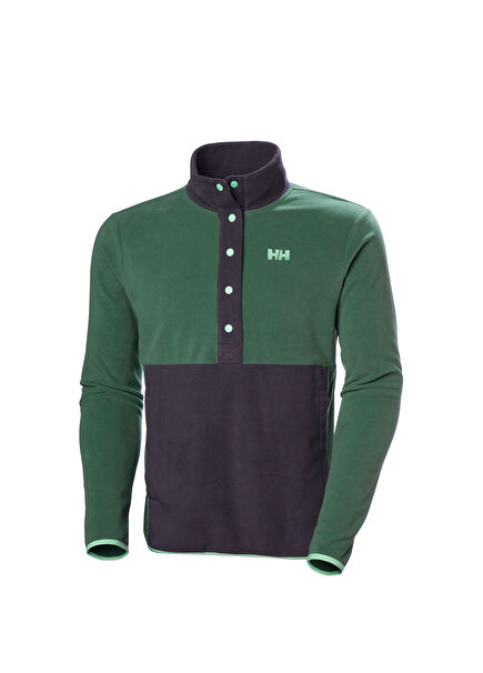 Daybreaker Snap Green Men's Fleece Sweatshirt