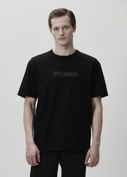 Siyah Figür Baskılı T-shirt