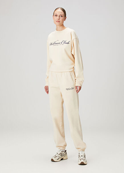 Wellness Club Cream Sweatpants