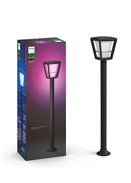 Hue Econic Black Post Outdoor Lamp