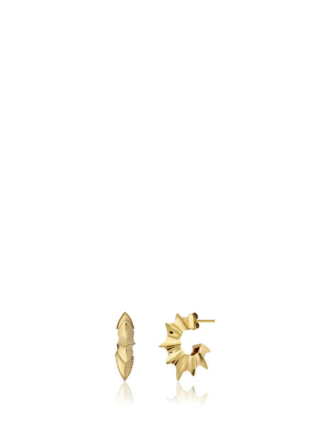 Sirius Earring Gold Plated Gold Women's Earring