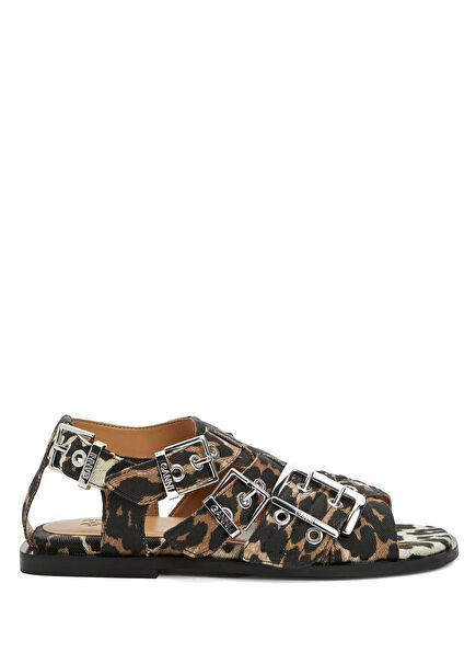 Leopard Print Women's Organic Cotton Sandals
