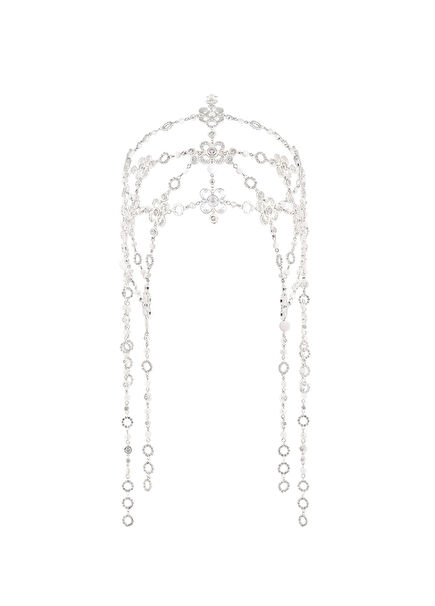 Maresh İncili Gümüş Kaplama Kadın Duvak Aksesuarı 