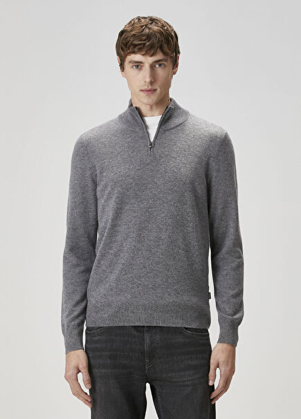 H-Hemarlo Gri Yün Triko