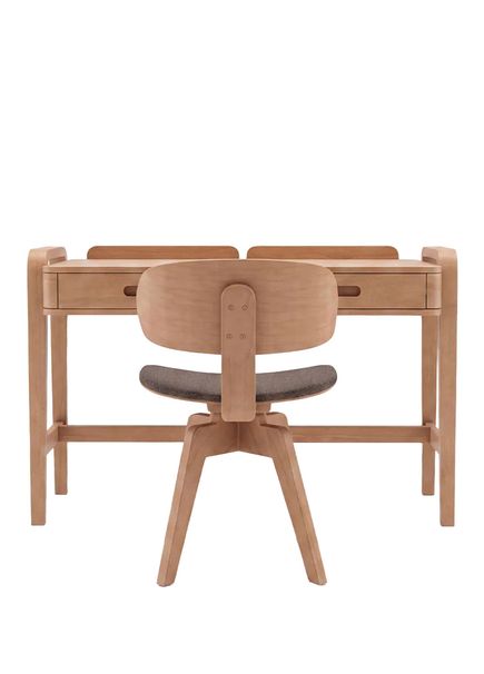 Teak Demce Masa+ Fila Wood Sandalye Çalışma Seti