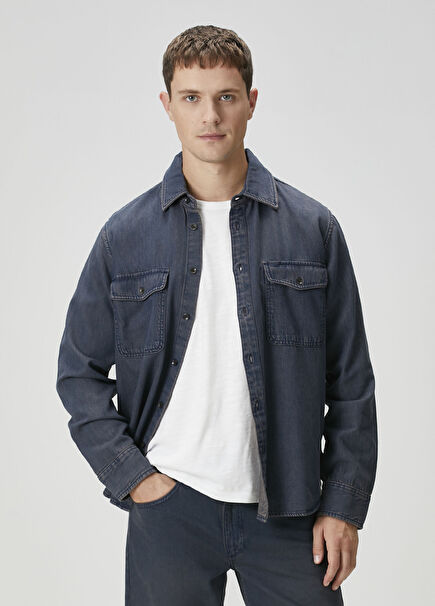 Grey Denim Shirt