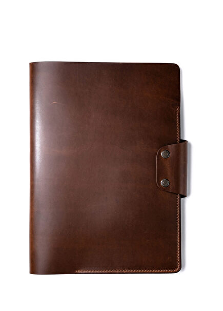 Hemingway Antique Coffee Leather Notebook Cover A4 Organizer