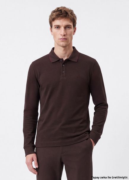 Comfort Fit Polo Crepe Single Jersey Sweatshirt