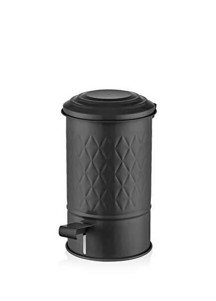 Prism Black Bathroom Trash Can 5 Lt