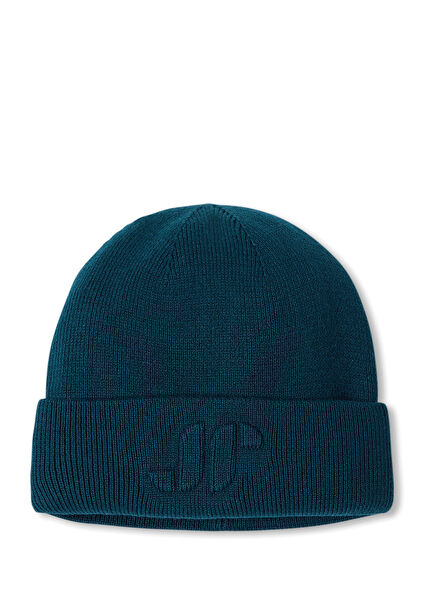 Micro Petrol Blue Boy Fleece Beanie