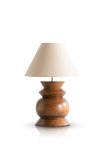 Chunky Lamp Walnut Lampshade