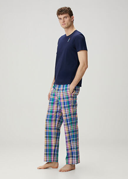 Multi-Colored Plaid Pajama Set