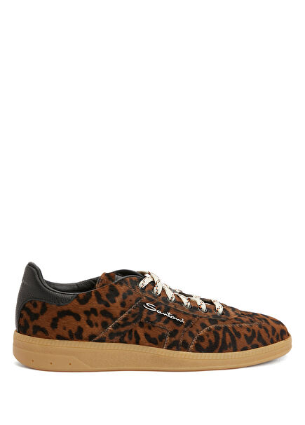 Tan Women's Leather Sneakers