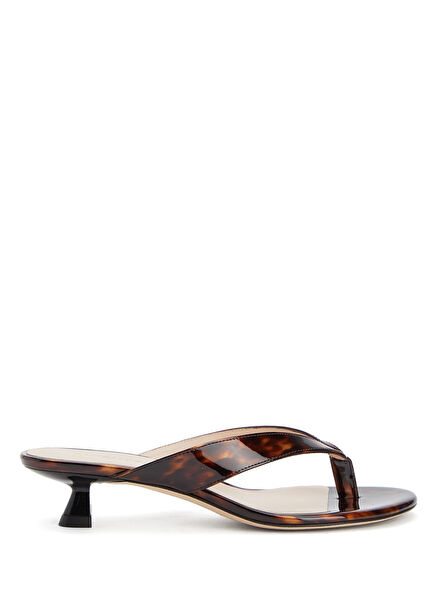Rio Sleek Brown Turtle Pattern Women's Slippers