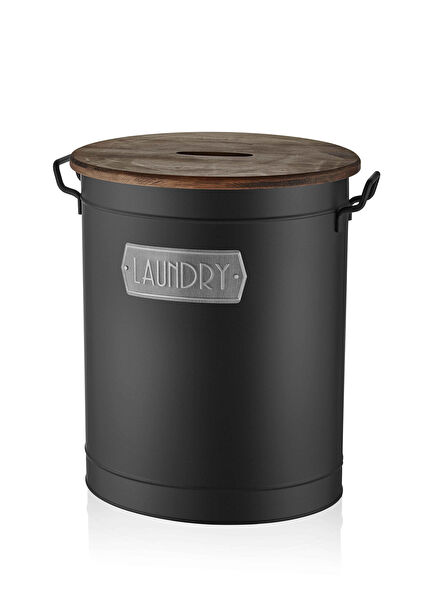 Siyah Çamaşır Sepeti