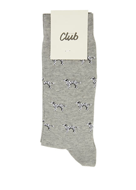 Black Dalmatian Men's Socks