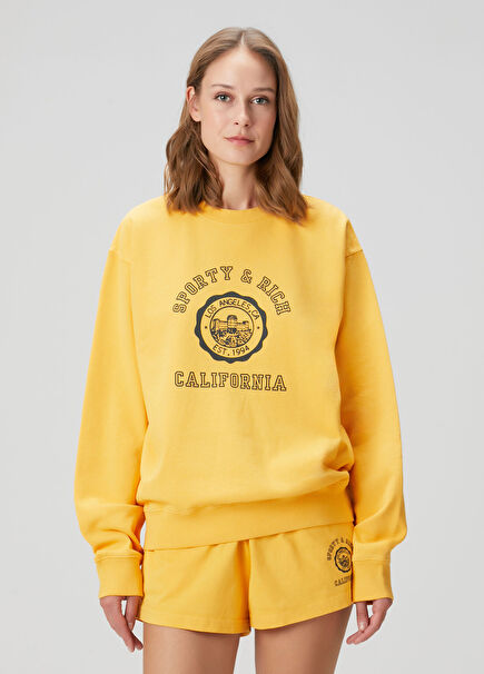 California Emblem Yellow Sweatshirt