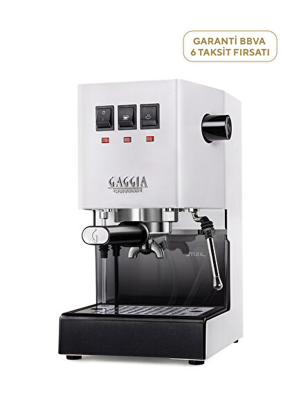Classic E24 White Manual Espresso Coffee Machine