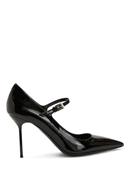 Black Leather Pump
