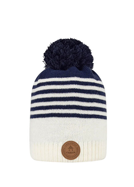 Singapore Sling Navy Pom-pom Changeable Unisex Beanie
