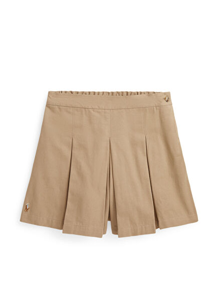 Beige Girl Shorts Skirt