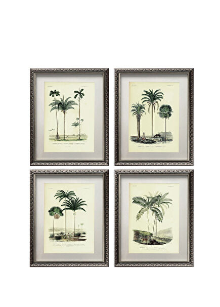 Palm 4'lü Çerçeveli Tablo Seti